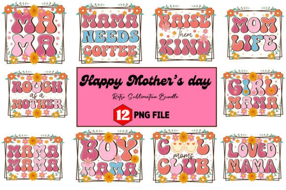 Download Happy Mother's Day Retro Sublimation - Retro Collection