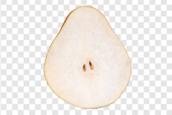 Download #1926 Pear Slice Isolated Top View - 1926 Collection