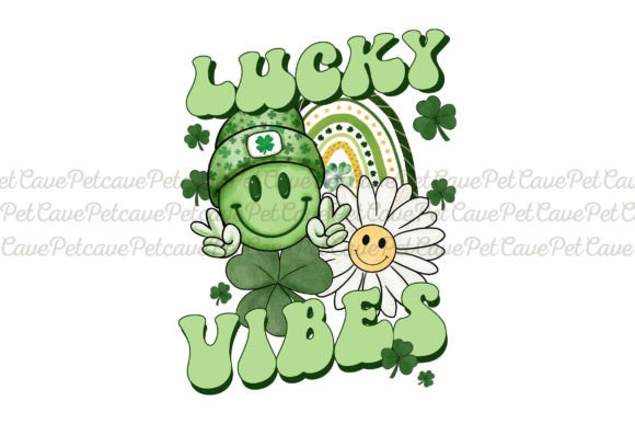 Download Lucky Vibes Retro St. Patrick's Day PNG - St. patrick's day Collection