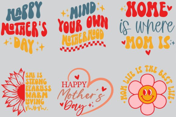 Download Happy Mother's Day Retro Svg Bundle - Retro Collection