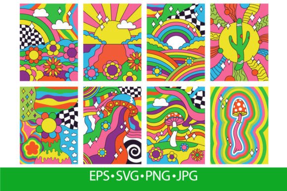 Download Groovy Retro Vibes, 70s Hippie Style - Retro Collection