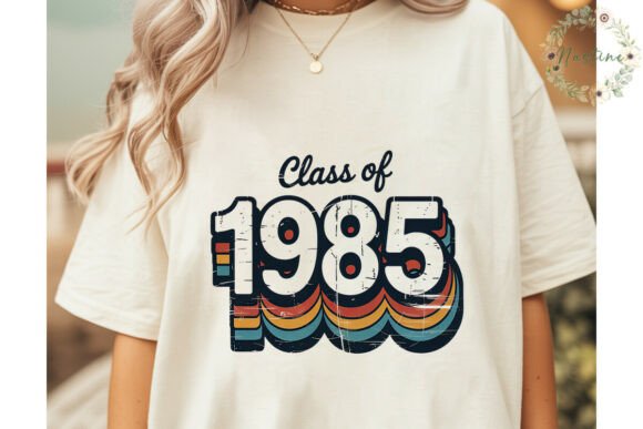 Download Class of 1985 Retro Distressed PNG - Retro Collection