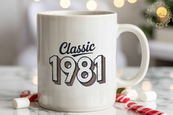 Download Classic 1981 Retro Distressed PNG - Retro Collection