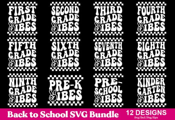 Download Back to School SVG Bundle, Retro School - Retro Collection