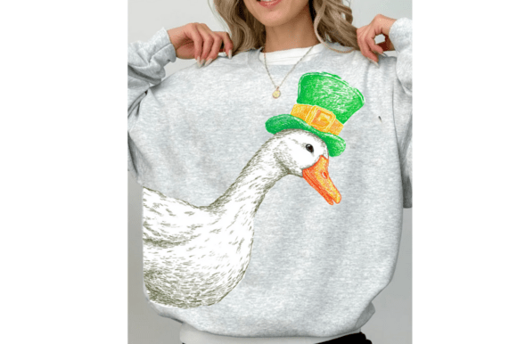 Download Retro St Patricks Day Goose PNG - Retro Collection