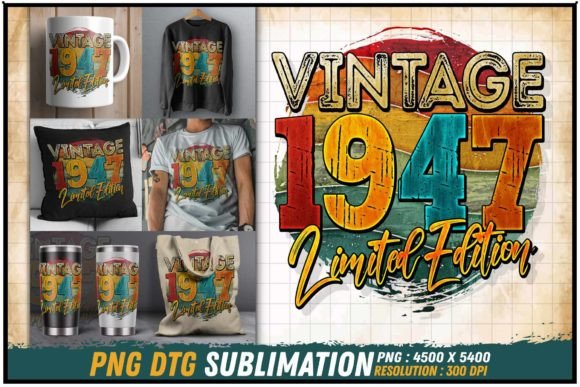 Download Vintage 1947 Limited Edition Retro Round - Retro Collection