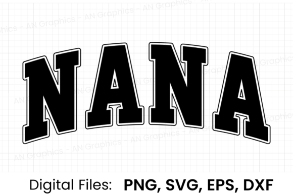 Download Nana Retro Varsity SVG - Retro Collection
