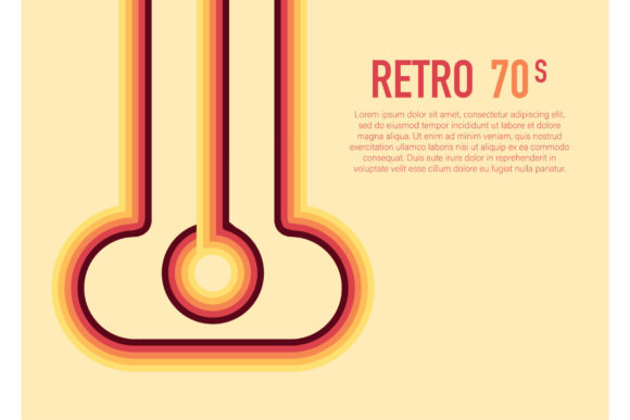 Download 70s, 1970 Abstract Vector Stock Retro Li - Retro Collection
