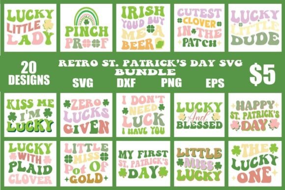 Download Retro St. Patrick's Day SVG Bundle - St. patrick's day Collection
