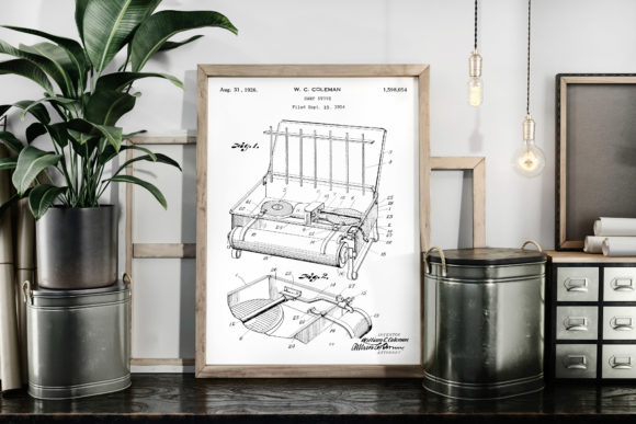 Download Camp Stove 1926 Vintage Patent Poster - Premium Resources