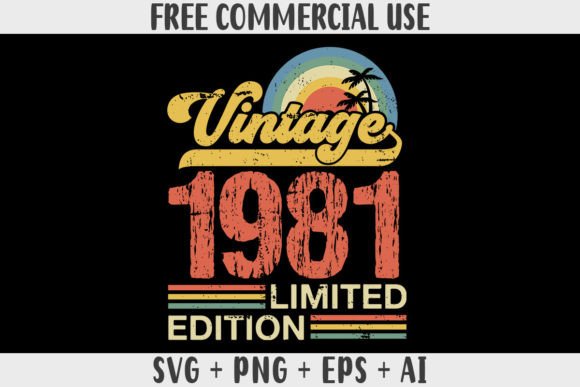 Download Retro Vintage 1981 Limited Edition - Retro Collection