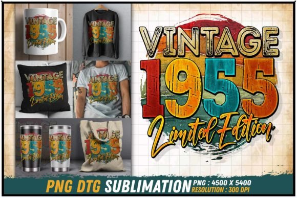 Download Vintage 1955 Limited Edition Retro Round - Retro Collection
