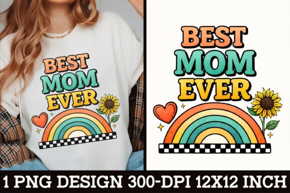 Download Retro Best Mom Ever T-Shirt Design - Retro Collection