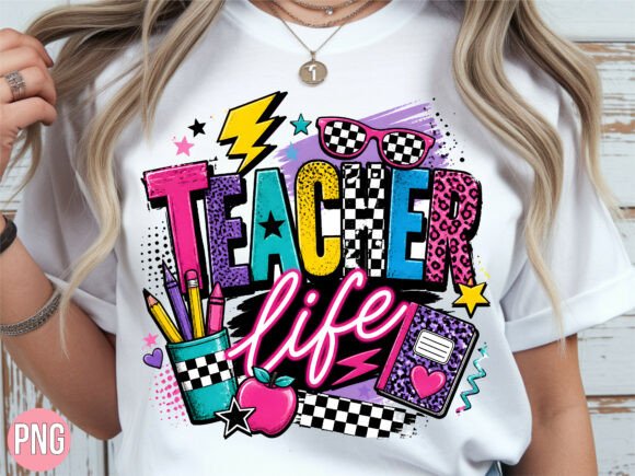 Download Retro Teacher Life Leopard Apple PNG - Retro Collection