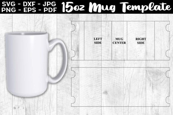 Download 15oz Mug Template Sublimation Full Wrap - Mug Collection