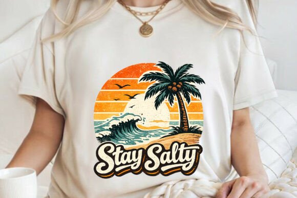 Download Stay Salty Retro Vintage Summer Beach - Retro Collection