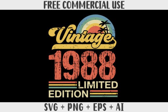 Download Retro Vintage 1988 Limited Edition - Retro Collection