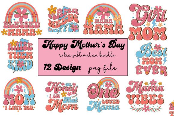 Download Happy Mother's Day Retro Sublimation - Retro Collection
