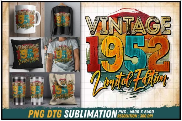 Download Vintage 1952 Limited Edition Retro Round - Retro Collection