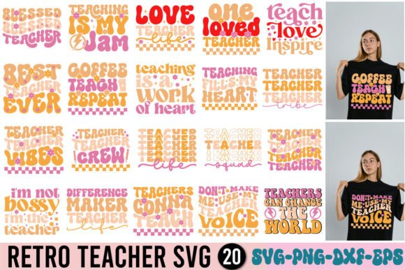 Download Retro Teacher Svg Bundle - Retro Collection